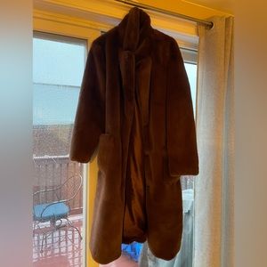 Faux Fur Coat Never Before Worn - Super Soft